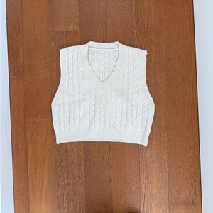 Cable Knit Sweater Vest
